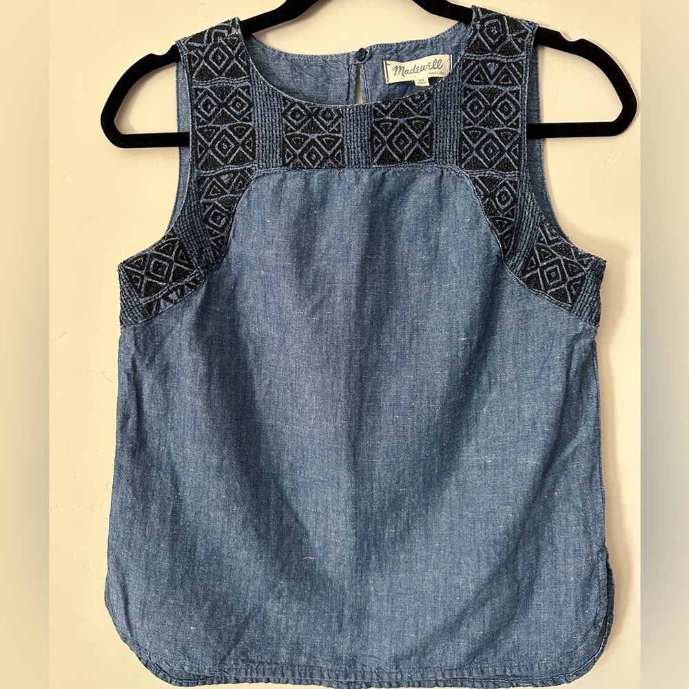 Madewell denim tank top